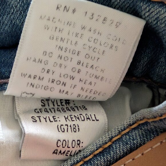 Grlfrnd Womens NWT Size 27 Kendall High Rise Distressed Medium Wash Denim Jeans - Picture 12 of 12